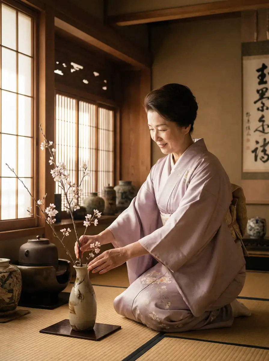 一位优雅的 法国啄木鸟系 - 精品影视合集 | 高清在线法国啄木鸟 | 最新资源每日更新 在和室中插花
